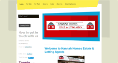 Desktop Screenshot of hannah-homes.co.uk